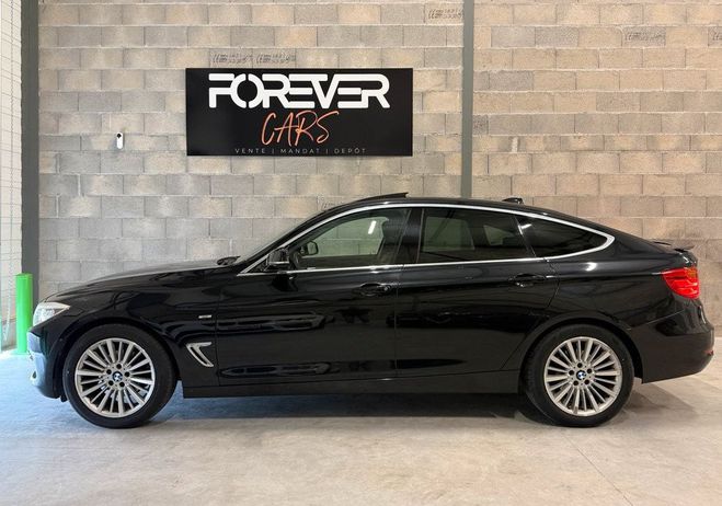 BMW Serie 3 318D GT 143 LUXURY Garantie 6 mois Cam 3 Noir de 2014