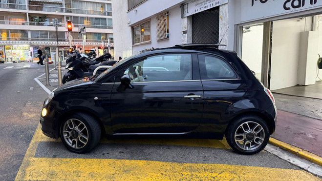 Fiat 500 1.2 8V 69CH S&S LOUNGE DUALOGIC Noir de 2009