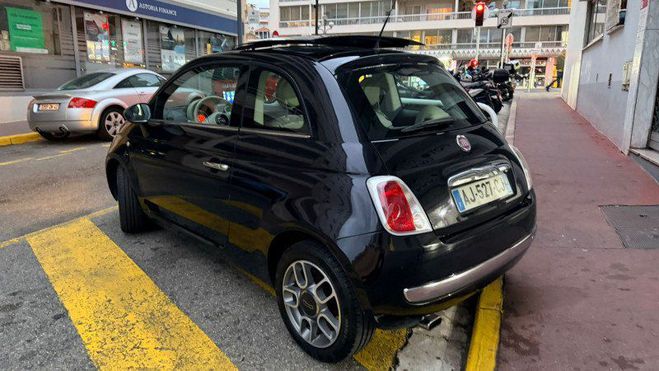 Fiat 500 1.2 8V 69CH S&S LOUNGE DUALOGIC Noir de 2009