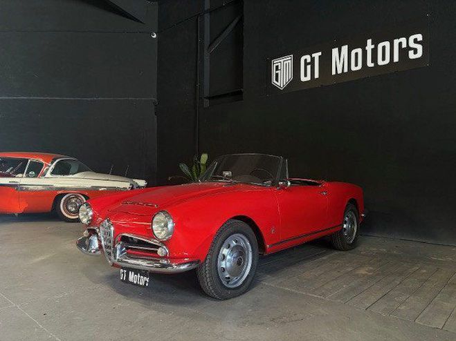 Alfa romeo Giulia SPIDER Rouge de 1963