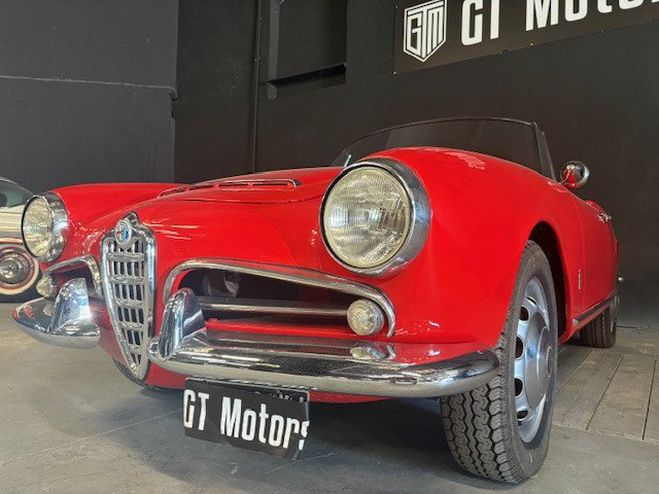 Alfa romeo Giulia SPIDER Rouge de 1963