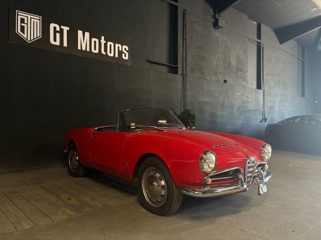 Alfa romeo Giulia SPIDER Rouge de 1963