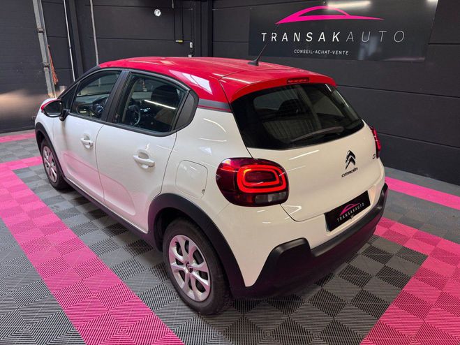 Citroen C3 PureTech 82 SS BVM5 Live/ SUIVI COMPLET Blanc de 2019