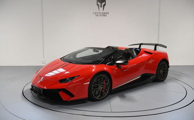 Cliquer pour voir la photo suivante Lamborghini Huracan spyder lp640-4 performante Rouge de 2018