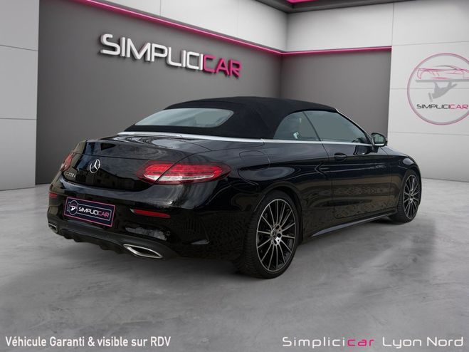 Mercedes Classe C CABRIOLET 220 d 9G-Tronic AMG Line burme Noir de 2019