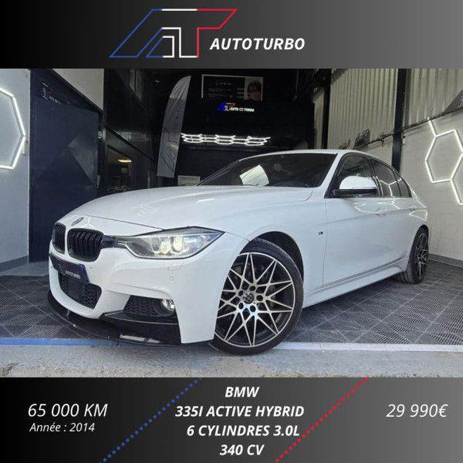 BMW Serie 3 (F30) ACTIVEHYBRID3 340CH M SPORT Blanc de 2014