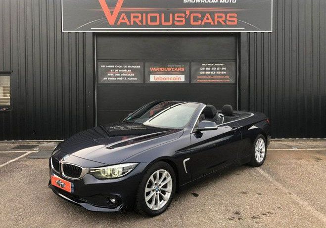 BMW Serie 4 CABRIOLET (F33) 420D 190CH LUXURY Noir de 2017