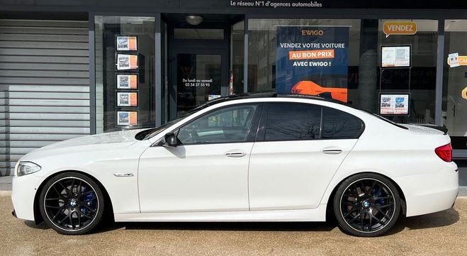 BMW Serie 5 f10 535i 3.0 306ch m-sport bva8 to-night Blanc de 2010