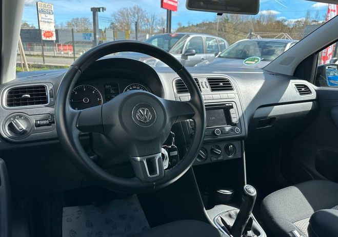 Volkswagen Polo 1.2 Tdi 75Ch Trendline Bluemotion Noir de 2012
