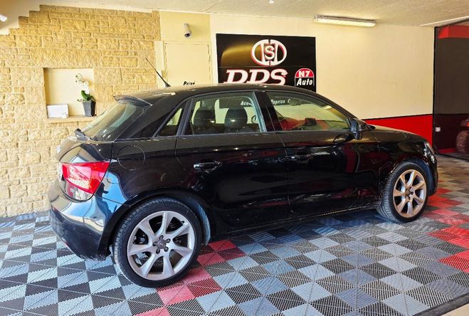 Audi A1 1.6 TDI 90 GPS DISTRI NEUVE CLIM REGUL Noir de 2012