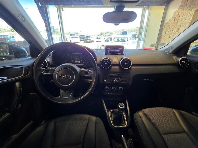 Audi A1 1.6 TDI 90 GPS DISTRI NEUVE CLIM REGUL Noir de 2012