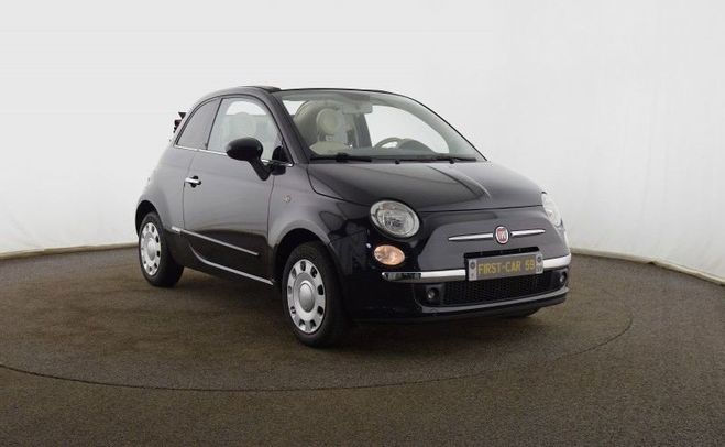 Fiat 500 C 1.2 8V 69CH ECO PACK LOUNGE Noir de 2015