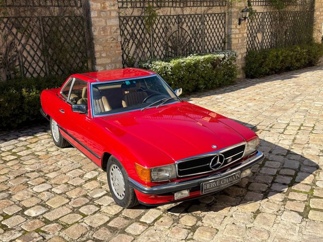 Mercedes 300 SL 60000 km d'origine ROUGE de 1987