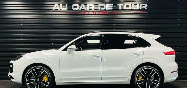 Porsche Cayenne TURBO 4.0 V8 550 Ch BVA Blanc de 2019