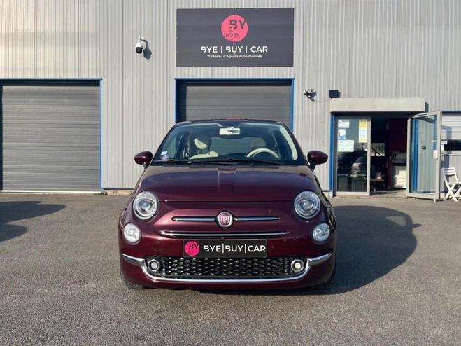 Fiat 500 1.2i 69 CH Pack Lounge PHASE 2 TOIT PANO ROUGE FONCE de 2018