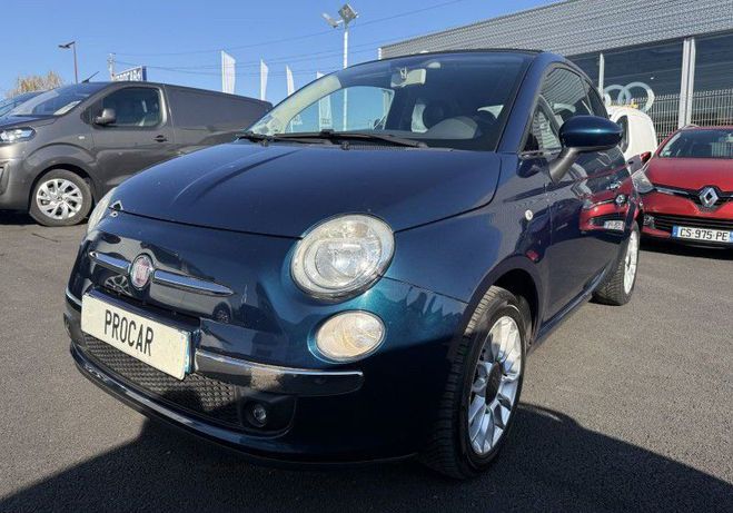 Cliquer pour voir la photo suivante Fiat 500 C 1.2 8V 69CH LOUNGE Bleu de 2013