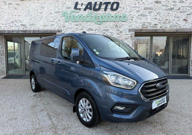 Cliquer pour voir la photo suivante Ford Custom 24 158 HT TRANSIT Cabine Approfondie L2H Bleu de 2021