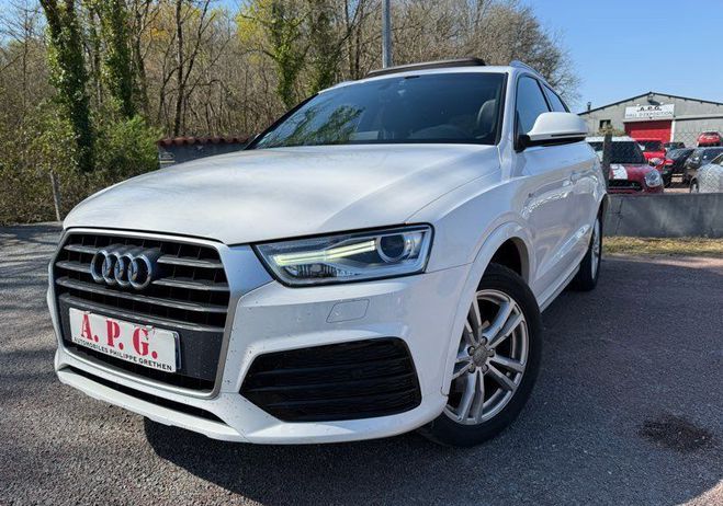 Audi Q3 Tdi 120cv S-Line   Toit ouvrant Origine  Blanc de 2017