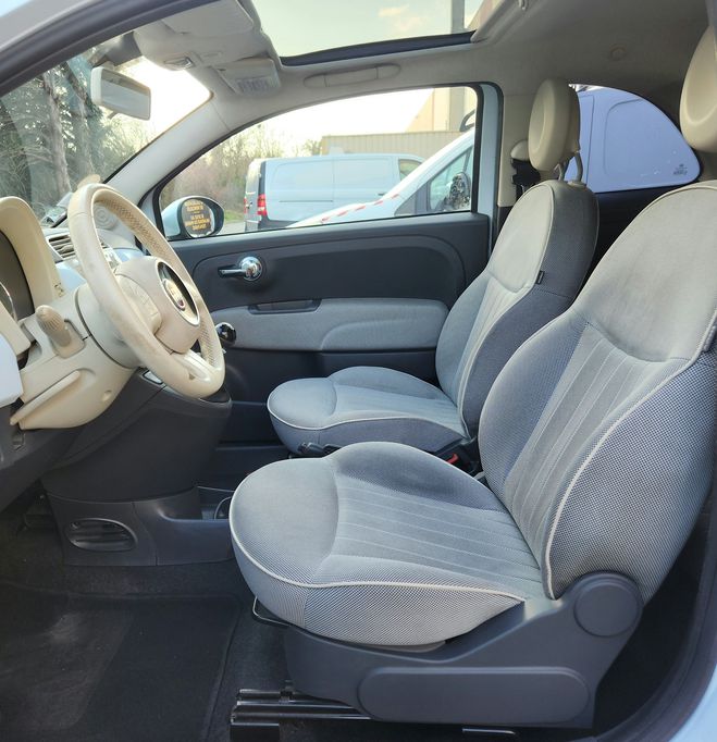 Fiat 500 1.3 jtd 16V 75 cv bleu ciel de 2008