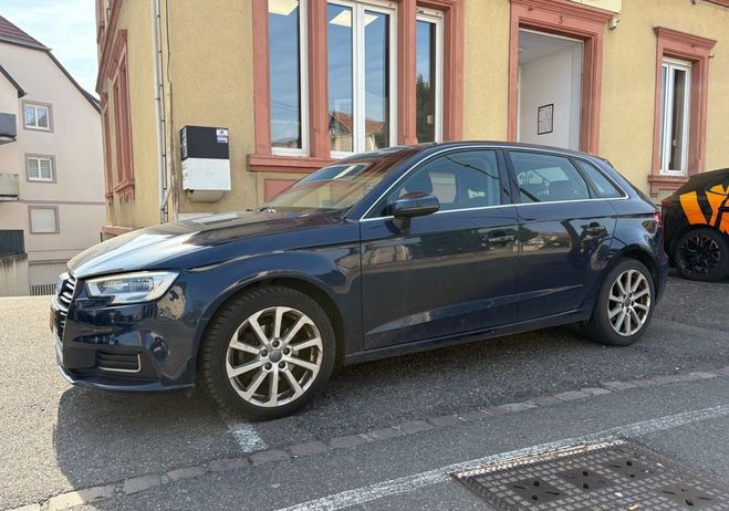 Audi A3 Sportback 1.6 tdi 115 virtual cockpit bv Bleu de 2017