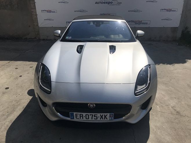 Jaguar F-Type CABRIOLET 2.0T 300CH BVA8 Gris Clair Metal de 2017