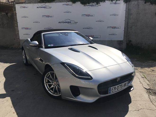 Jaguar F-Type CABRIOLET 2.0T 300CH BVA8 Gris Clair Metal de 2017