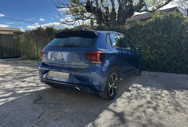 Volkswagen Polo VI 1.0 TSI R-Line DSG7 Euro6d-T Bleu Marine de 2019