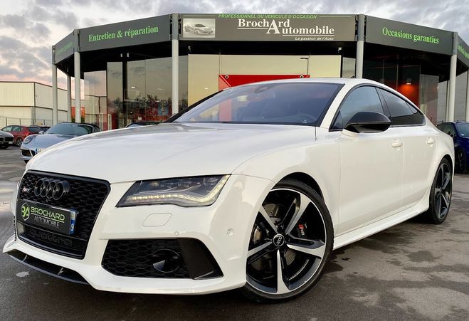 Cliquer pour voir la photo suivante Audi RS7 / 4.0l V8 TFSI 560 CH BVA 8 Quattro / Fu Blanc de 2014