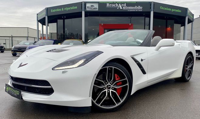 Cliquer pour voir la photo suivante Chevrolet Corvette (C7) Cabriolet / 6.2l V8 466 CH BVM 7 / Blanc de 2015