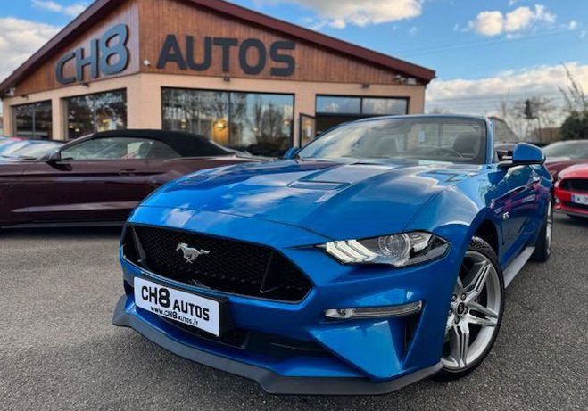Ford Mustang V8 5.0 CABRIOLET PHASE 2 BOITE AUTO SYST Bleu de 2019