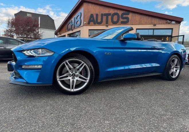 Ford Mustang V8 5.0 CABRIOLET PHASE 2 BOITE AUTO SYST Bleu de 2019