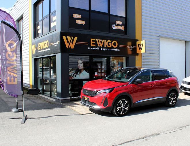 Peugeot 3008 ii 1.5 bluehdi 130 ch s&s gt eat8 suivi  Rouge de 2021