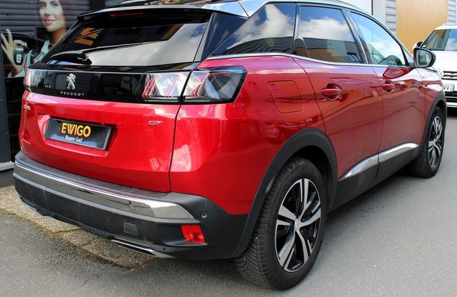 Peugeot 3008 ii 1.5 bluehdi 130 ch s&s gt eat8 suivi  Rouge de 2021
