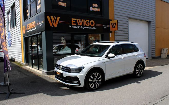 Volkswagen Tiguan 2.0 bi-tdi 240 ch r-line 4motion dsg7 to Blanc de 2019