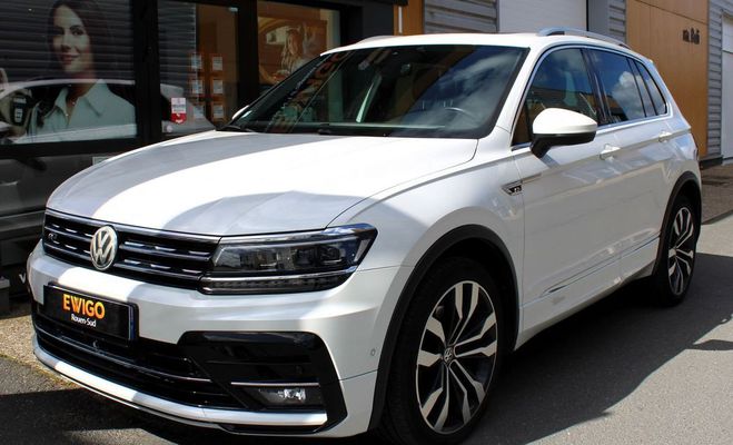 Volkswagen Tiguan 2.0 bi-tdi 240 ch r-line 4motion dsg7 to Blanc de 2019