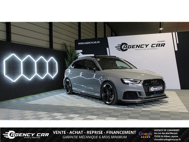 Cliquer pour voir la photo suivante Audi RS3 SportBack Quattro 2.5 TFSI - 400 - DAZA- GRIS CLAIR de 2018