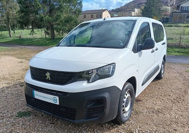 Peugeot Partner Long 3 places HDi 100cv R�vis� & gara ga Blanc de 2021