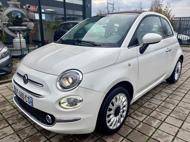 Fiat 500 500CABRIO 1.2 8v 69ch S Dualogic Lorgne Blanc M�tallis� de 2015