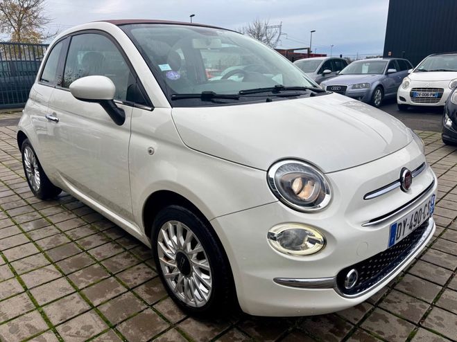 Fiat 500 500CABRIO 1.2 8v 69ch S Dualogic Lorgne Blanc M�tallis� de 2015