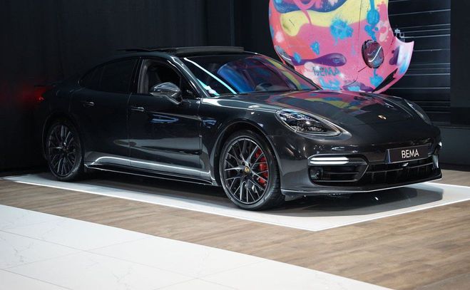 Cliquer pour voir la photo suivante Porsche Panamera TURBO 550 4.0 V8 | Origine FR Malus Payé Gris de 2017