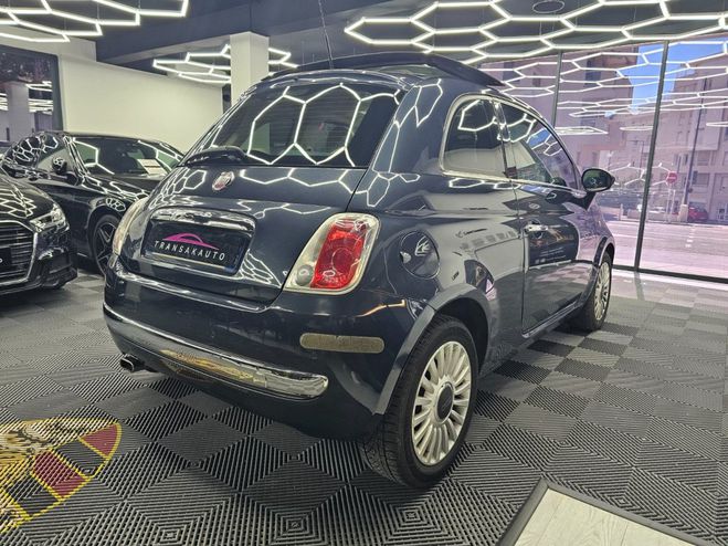 Fiat 500 1.2 8V 69 ch Lounge Dualogic Toit ouvran Bleu de 2009