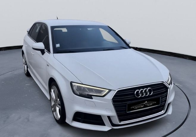 Audi A3 a3s s line 35 2.0 tdi 150ch tronic 7 s-l Blanc de 2019