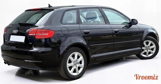 Audi A3 II 1.6TDI SportBack 105 Ambition Noir -  Noir de 2012