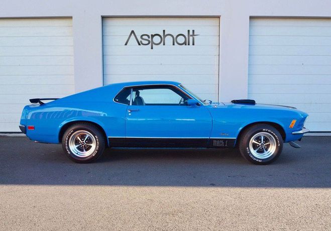 Ford Mustang Mach 1 351C 5.7L 300cv Moteur refait Bleu de 1970