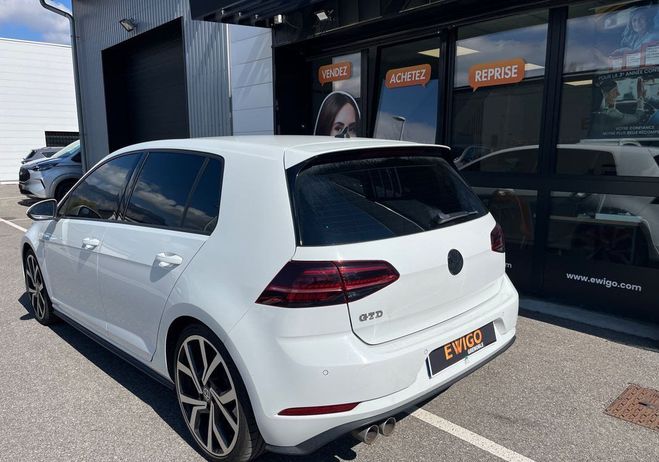 Volkswagen Golf 2l tdi 184ch gtd apple carplay + camera  Blanc de 2017
