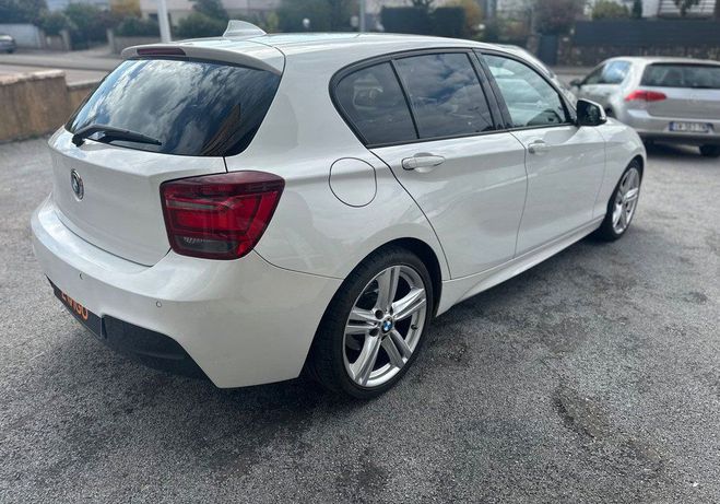 BMW Serie 1 1.6 118i 170ch m-sport moteur 67000km bv Blanc de 2014