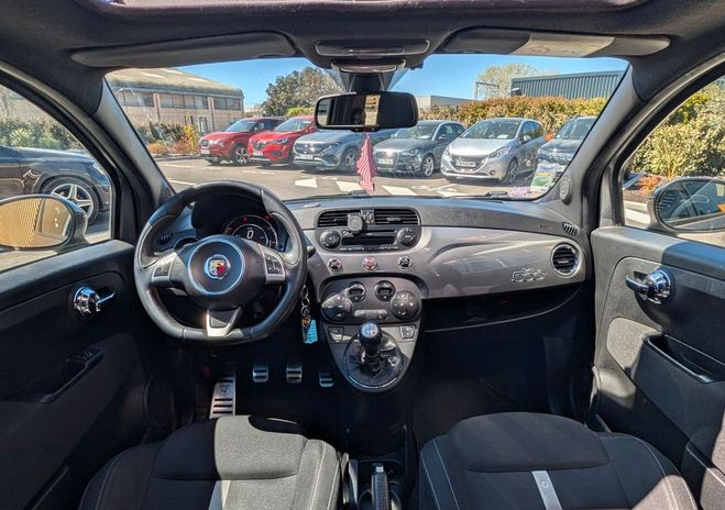 Abarth 500 1.4 turbo 16v t-jet 140ch 8.0cv toit ouv Gris de 2015