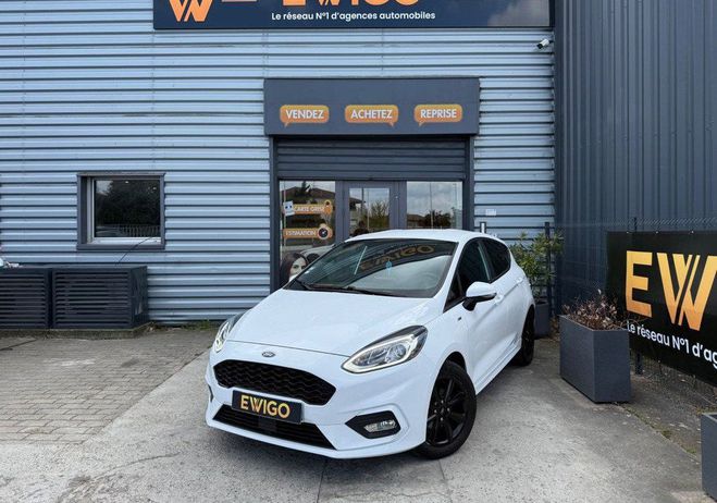 Ford Fiesta 1.5 tdci st-line 85ch camera recul carpl Blanc de 2019