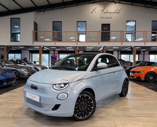 Cliquer pour voir la photo suivante Fiat 500 500e CABRIOLET ELECTRIC 118 ch 42KWH AUT Bleu de 2023