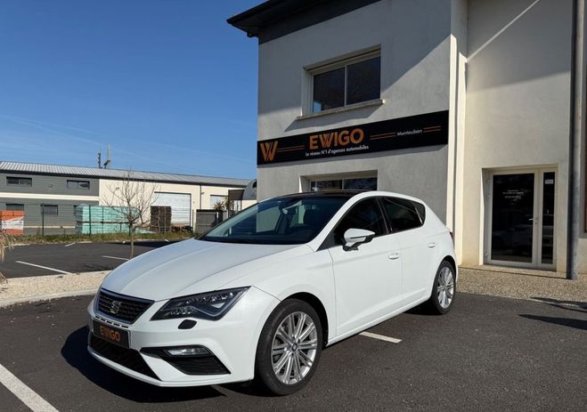 Seat Leon 1.5 tsi 150 act xcellence dsg7 toit ouvr Blanc de 2019